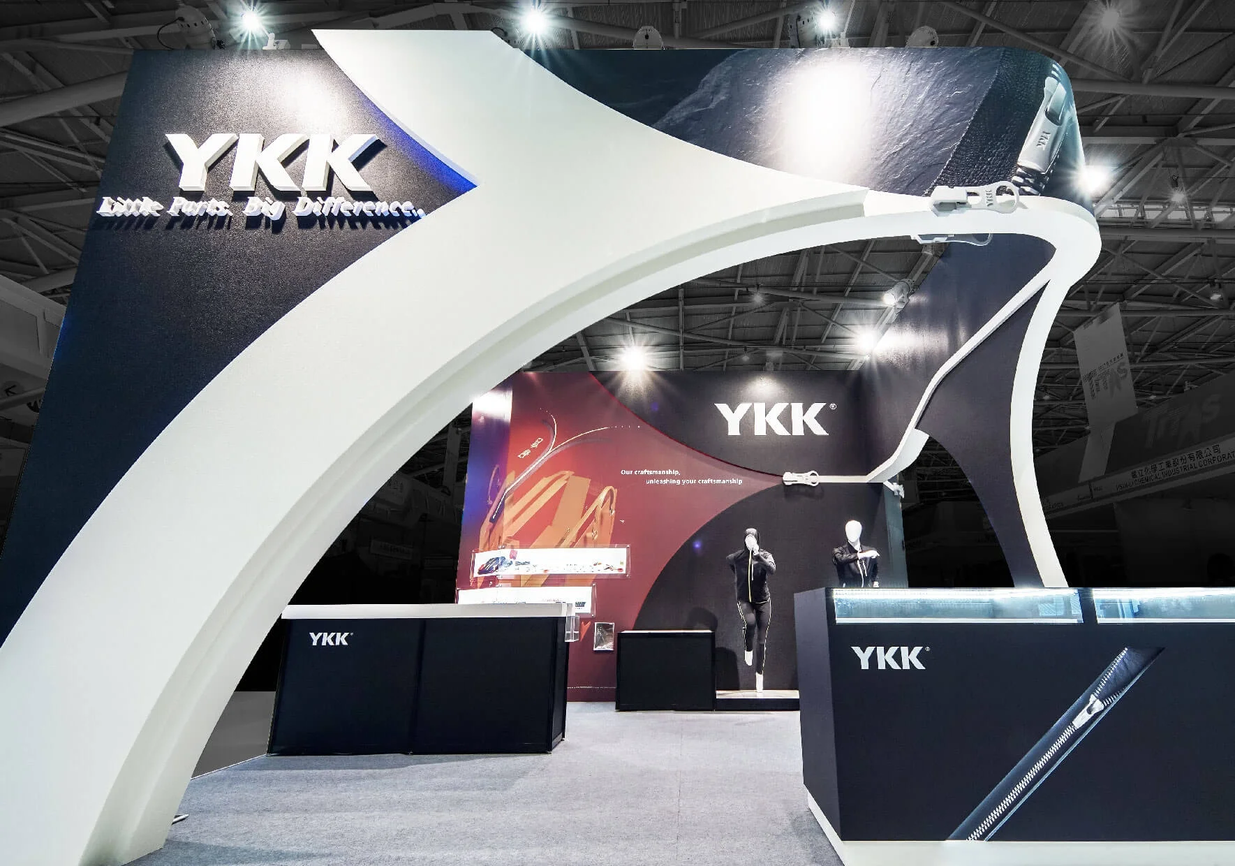 YKK展場設計-2017TITAS台北紡織展_AXIS軸心設計